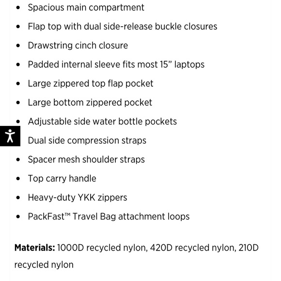 NWOT Topo Design backpack - Picture 8 of 9